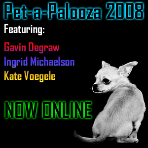 petapalooza 2008 gavin degraw ingrid michaelson kate voegele mix 94.1 fred morledge photography photofm photofm.com pet-a-palooza